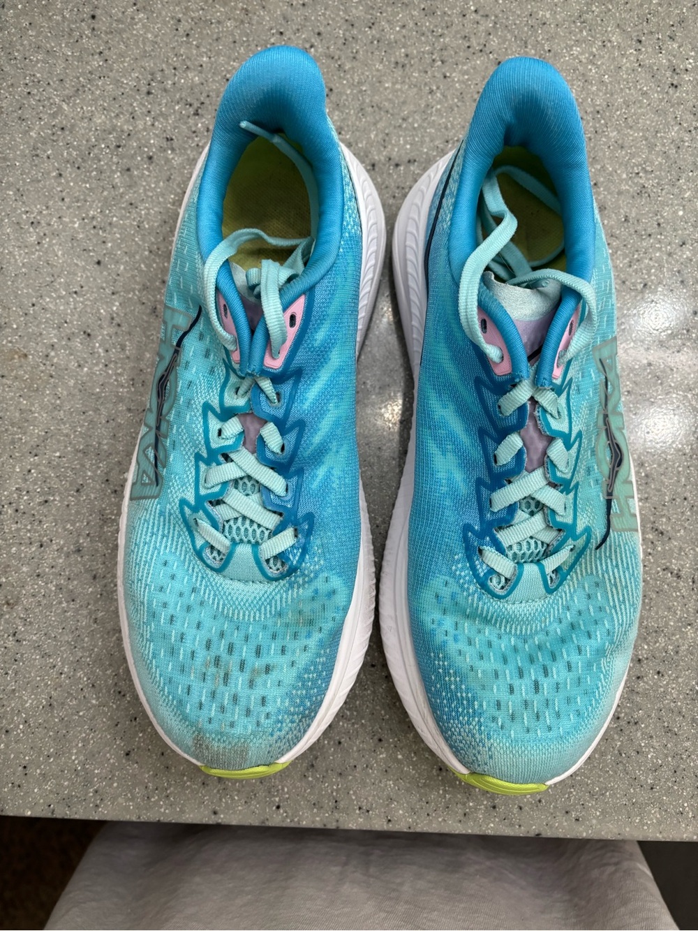 Hoka One One Women's Aqua Blue Running Shoes